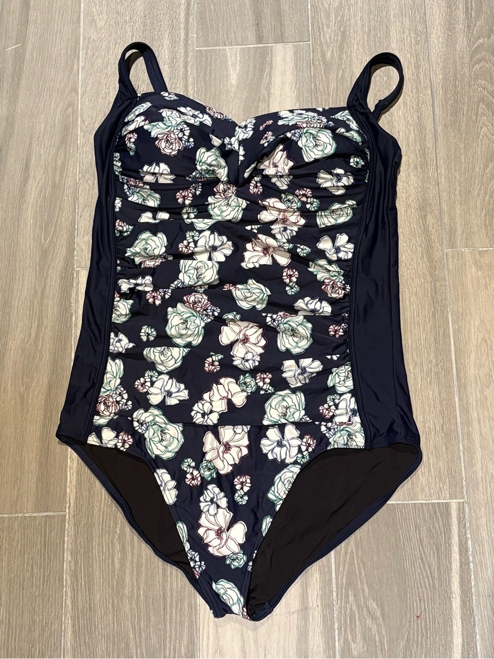 One Piece Floral Swimsuit and Coverup D-Cup